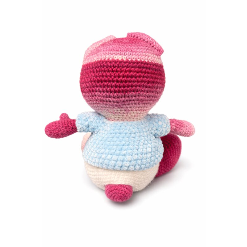 Häkel-Teddybär mit Windel – Rosa oder Blau