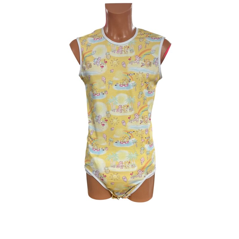 Wrap Bodysuit “Sunny Day Bears” – Sleeveless