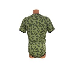 Wickelbody Kurzarm "Dino Olivgrün"