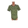 Dinosaur Wrap Bodysuit Short Sleeve Olive Green