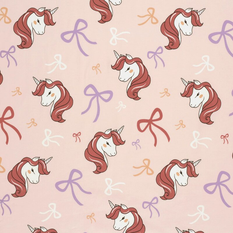 Unicorn Short Sleeve Wrap Bodysuit in Pink