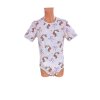 Unicorn Short Sleeve Wrap Bodysuit in Pink