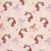 Unicorn Short Sleeve Wrap Bodysuit in Pink