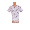 Unicorn Short Sleeve Wrap Bodysuit in Pink