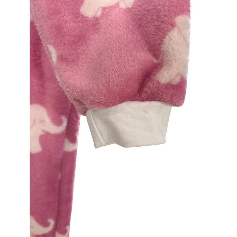 Pink Elephant Fleece Onesie