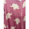 Pink Elephant Fleece Onesie