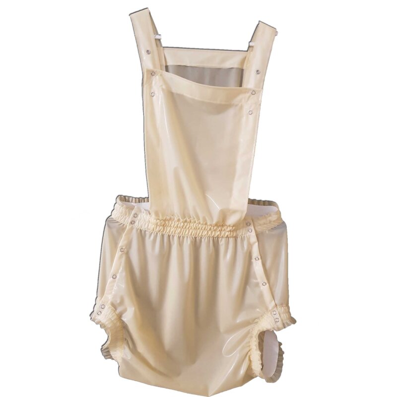 Klaus-Dieter Bib-Front Snap-Button Diaper Pants