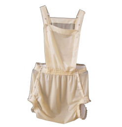 Klaus-Dieter Bib-Front Snap-Button Diaper Pants