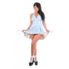 Neckholder-Kleid  Kleid aus PVC PIM1: Pink matt 0,22mm 4XL (Hüftumfang: 102 - 112 cm)