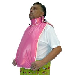 Educational punishing Bib Latex 05-pink