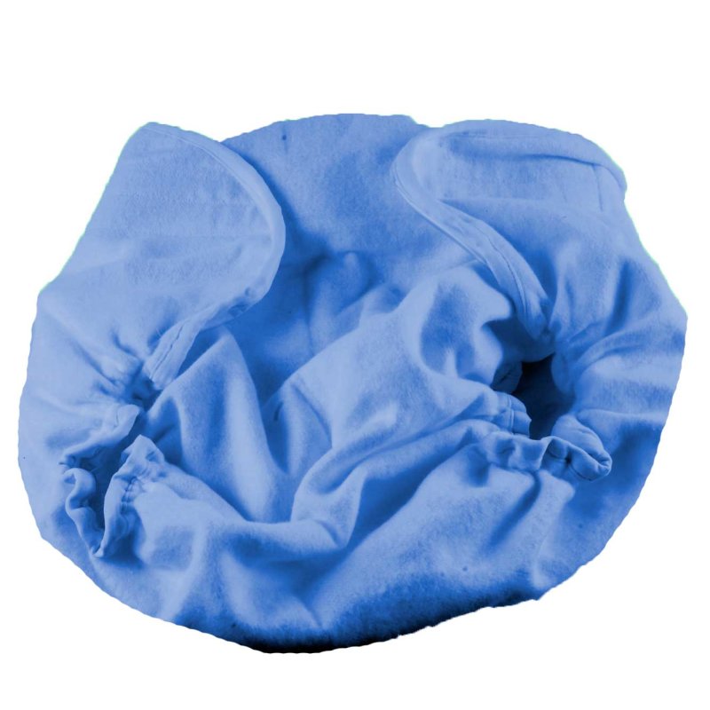 Windelgummihose aussen Molton blau innen PVC II: 90- 130 cm