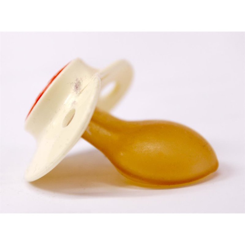 Latex Nuk Sauger aus den 80er Jahren Sauger Gr. 1 weiss