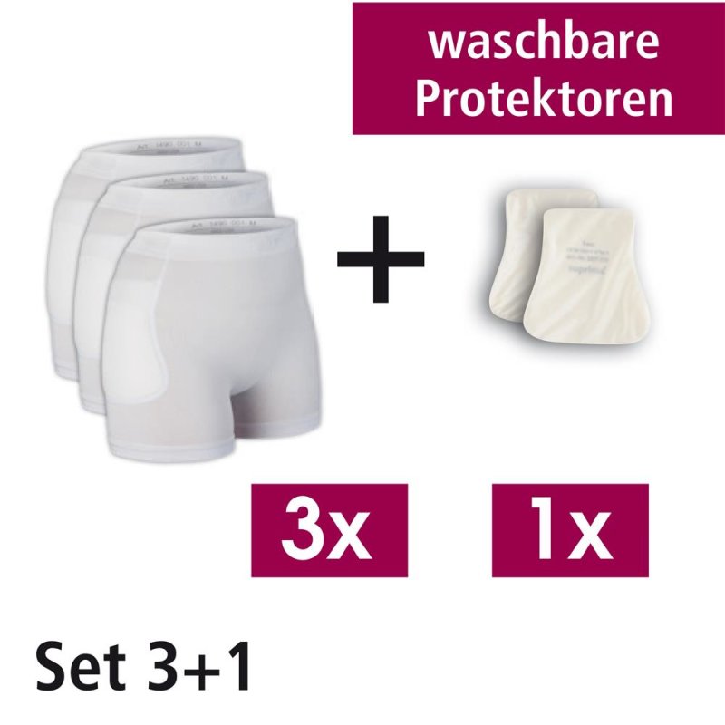 Suprima 1497 Protektor-Slip Set 4 weiß grösse XL