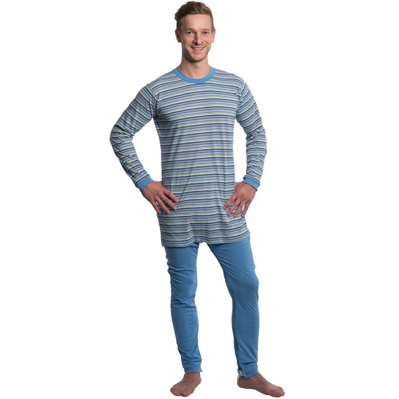 Suprima 4708 Pyjama-Overall 100% BW, lang, hellblau grösse S