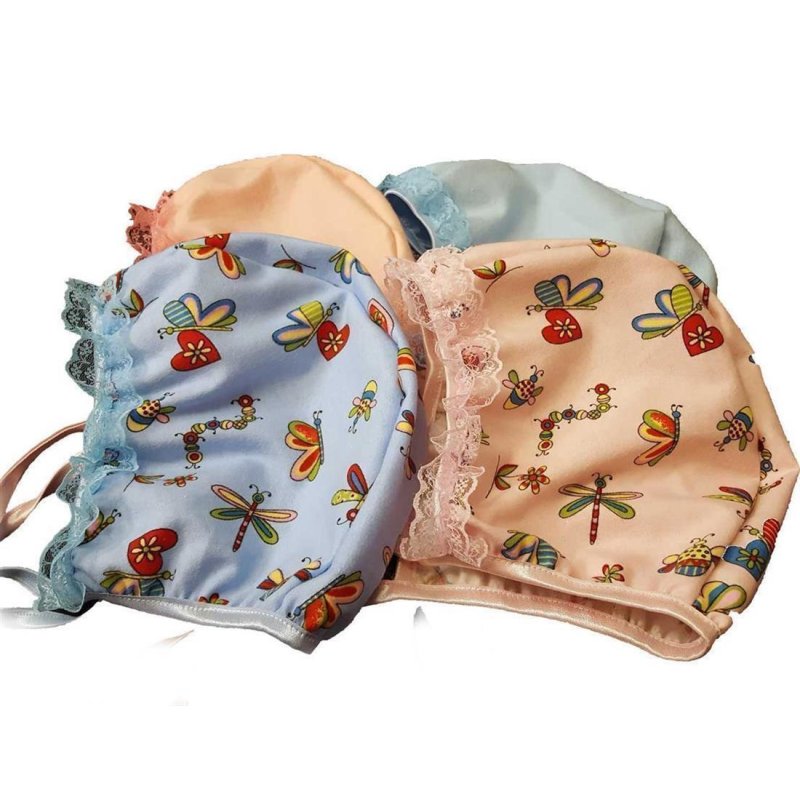 Mütze Mandy mit Rüsche Farbe  Dragonfly babypink