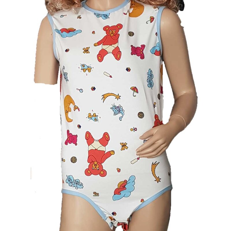 Wrap bodysuit without sleeves “Bear magic” - Only with us! L