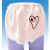 "Adult Baby" Nicky Fabric Diaper Cover with Heart Embroidery