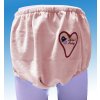 "Adult Baby" Nicky Fabric Diaper Cover with Heart Embroidery