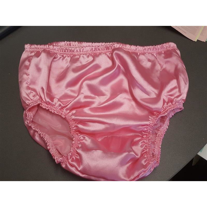 Fiona Satin Windelhose mit PVC Einsatz rosa XL