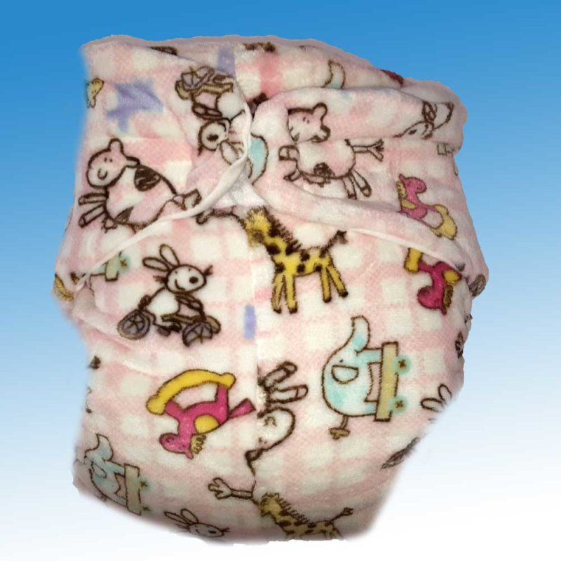 Omutsu Super Diaper pink Safari 3 = 110 bis 170 cm Hüfte