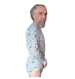 Wrap Bodysuit “Hasenparade” – long...