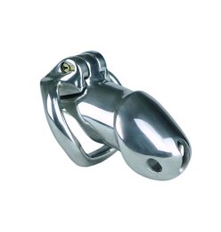 Holy Steel lang Penisk&auml;fig KG aus Edelstahl 4,5 cm